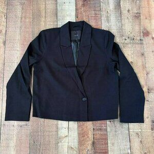 YAS yasdoris suit blazer with wrapover black women's size medium
